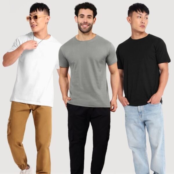 Moments Plain Tshirt For Men & Women in Round Necked |trezz.in