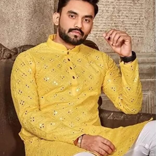 Men silk kurta pyjama set | Party wear