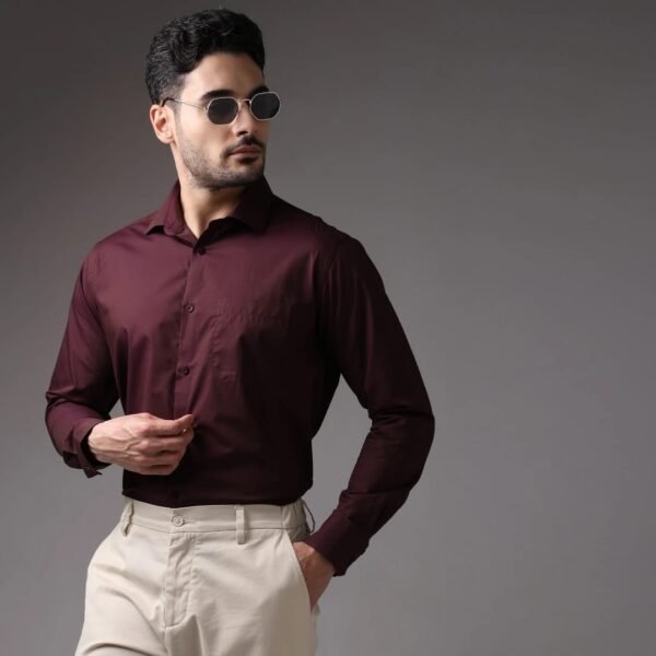 ZARA MAN Shirt - Fine Cotton With Classic Stripes - Regular Shirt By Online & Trezz.in